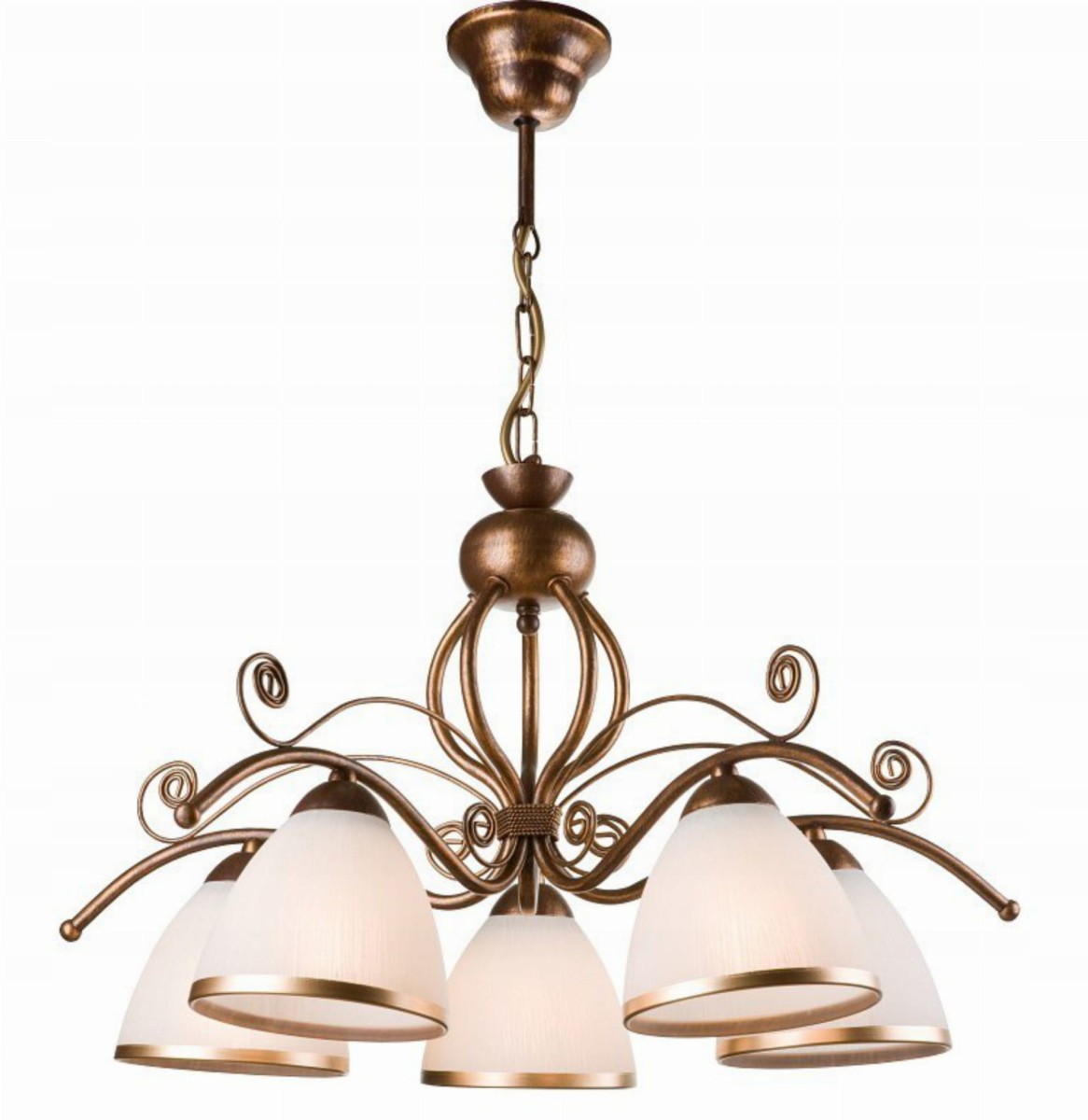 Lampa WISZĄCA SUFITOWA LUX Żyrandol RETRO Miedź