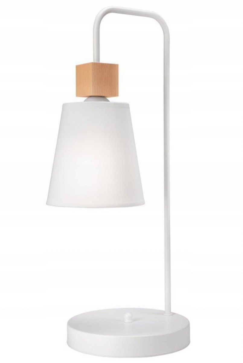 Lampka Lampa NOCNA Stołowa Drewno BIURKOWA szkolna