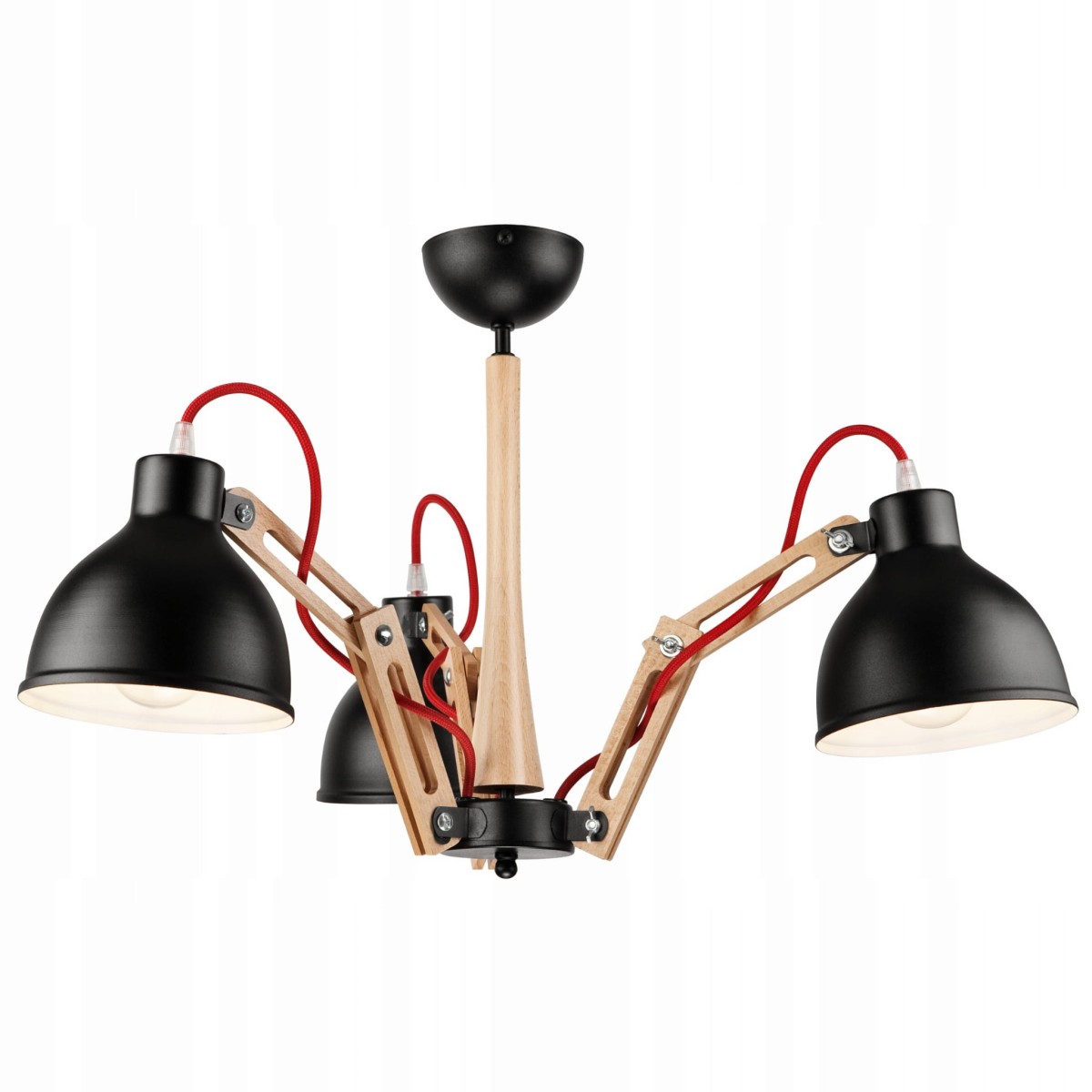 Lampa CZARNA Loft LAMPA Sufitowa Wisząca Żyrandol