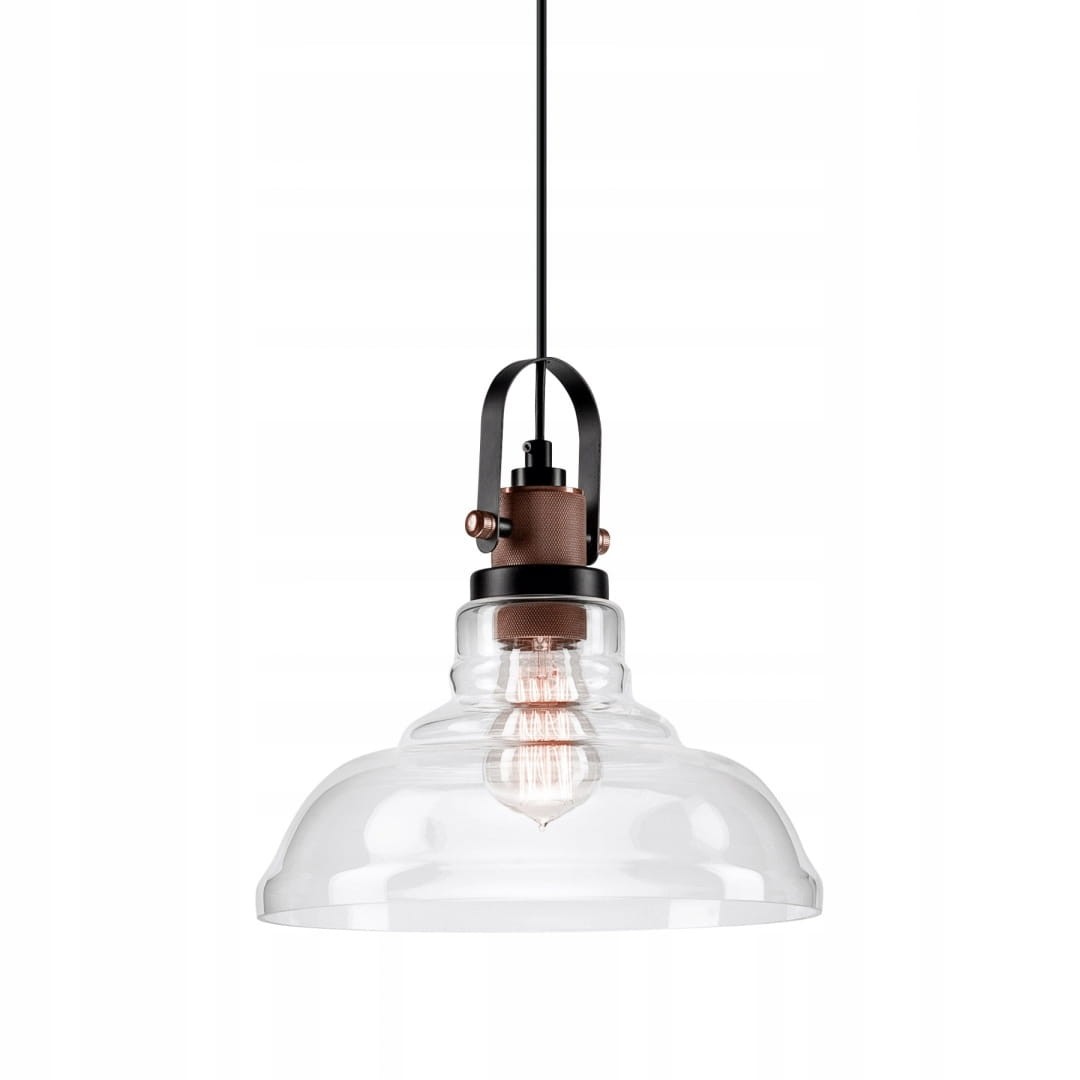 Lampa WISZĄCA SUFITOWA LUX Żyrandol Miedź LOFT