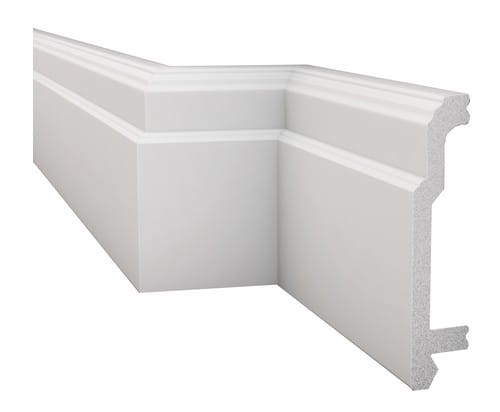 Listwa przypodłogowa cokół faseta 200 cm LP9 - Wysokość: 103 mm Szerokość: 22 mm 