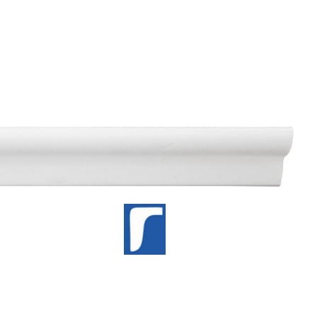 Listwa przysufitowa faseta polistyren 2mb G25 - Wysokość: 28 mm Szerokość: 20 mm  