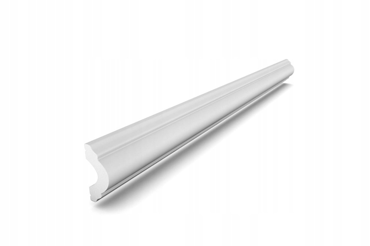 Listwa przypodłogowa cokół faseta 200 cm LP1 - Wysokość: 25 mm Szerokość: 15  mm 