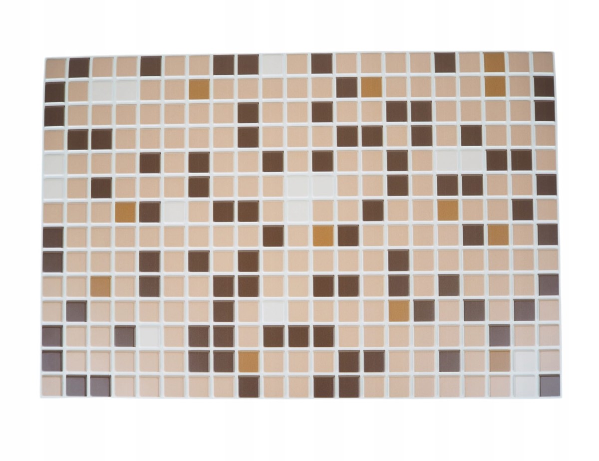 Mozaika ŚCIENNA Mozaiki Panel PCV Dekoracyjne Ozdobne Beżowa 48x96 cm