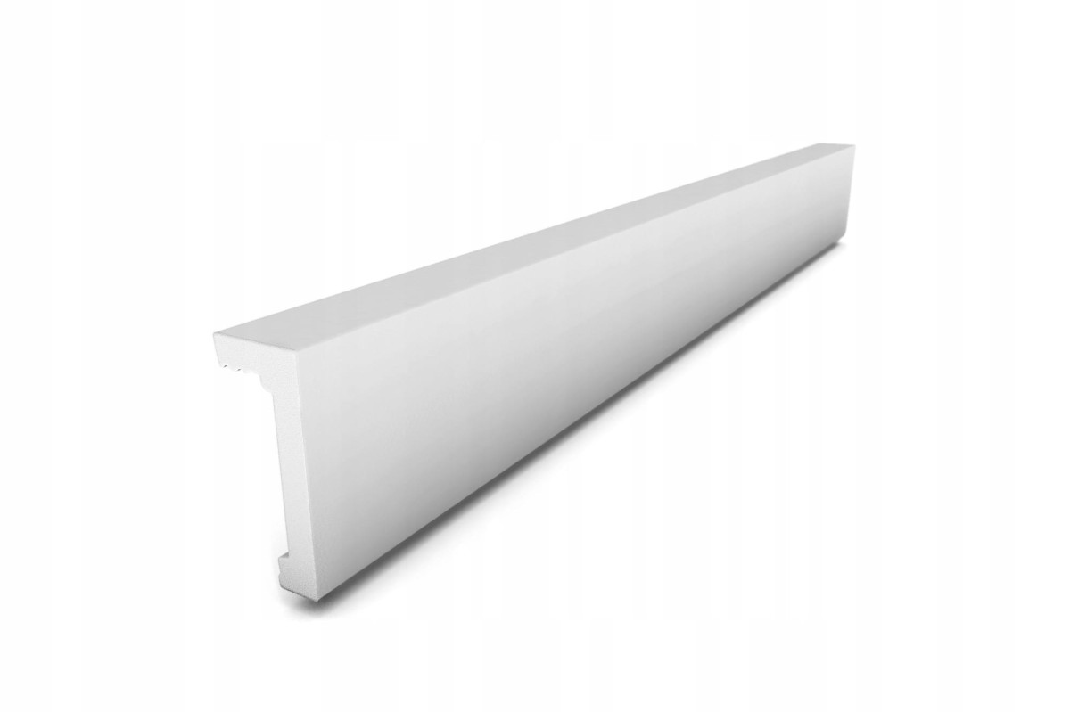 Listwa Listwy LED 6,5 cm Wąska przysufitowe Maskująca Karniszowa Sztukateria Biała