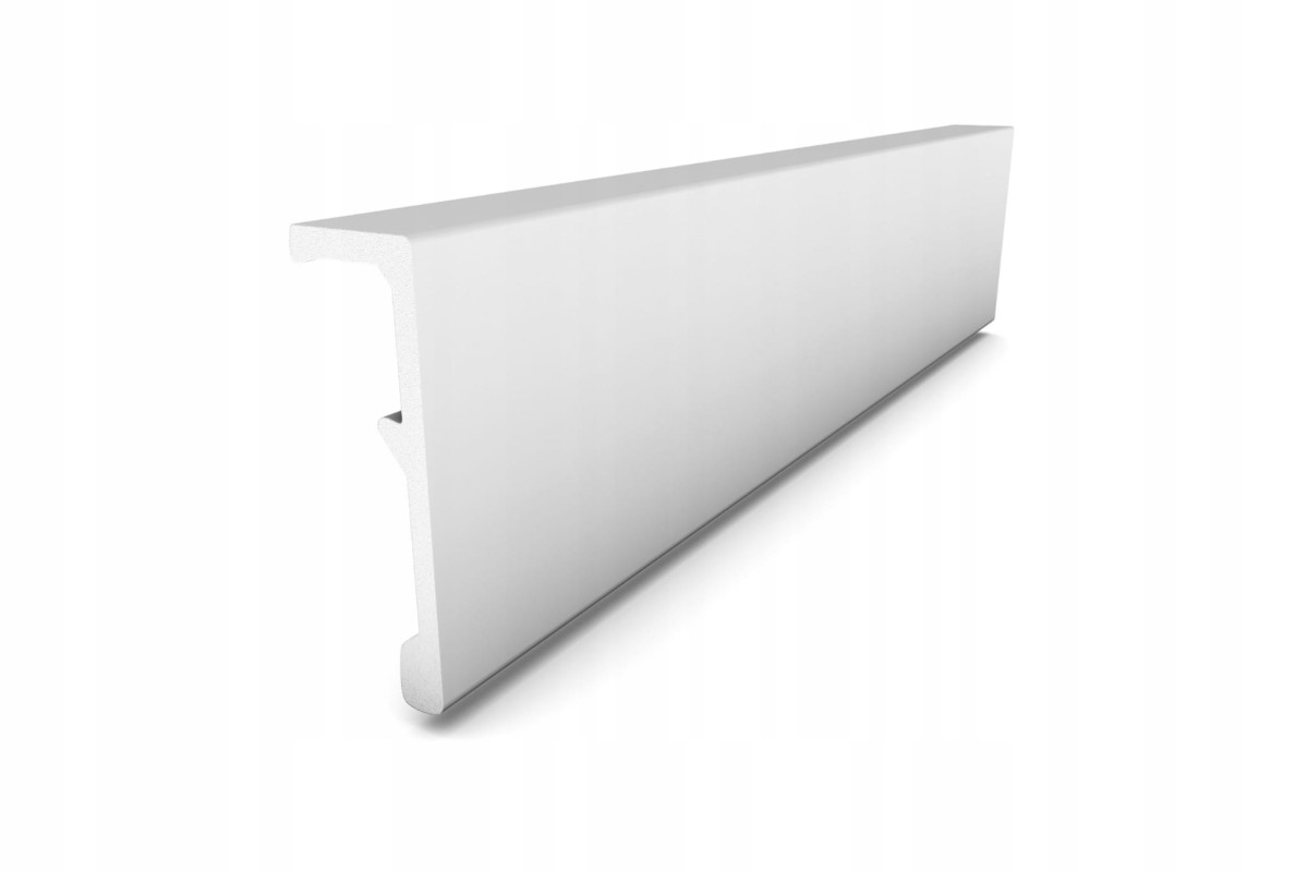 Listwa Listwy 12cm LED Duża przysufitowe Maskująca Karniszowa Sztukateria Biała