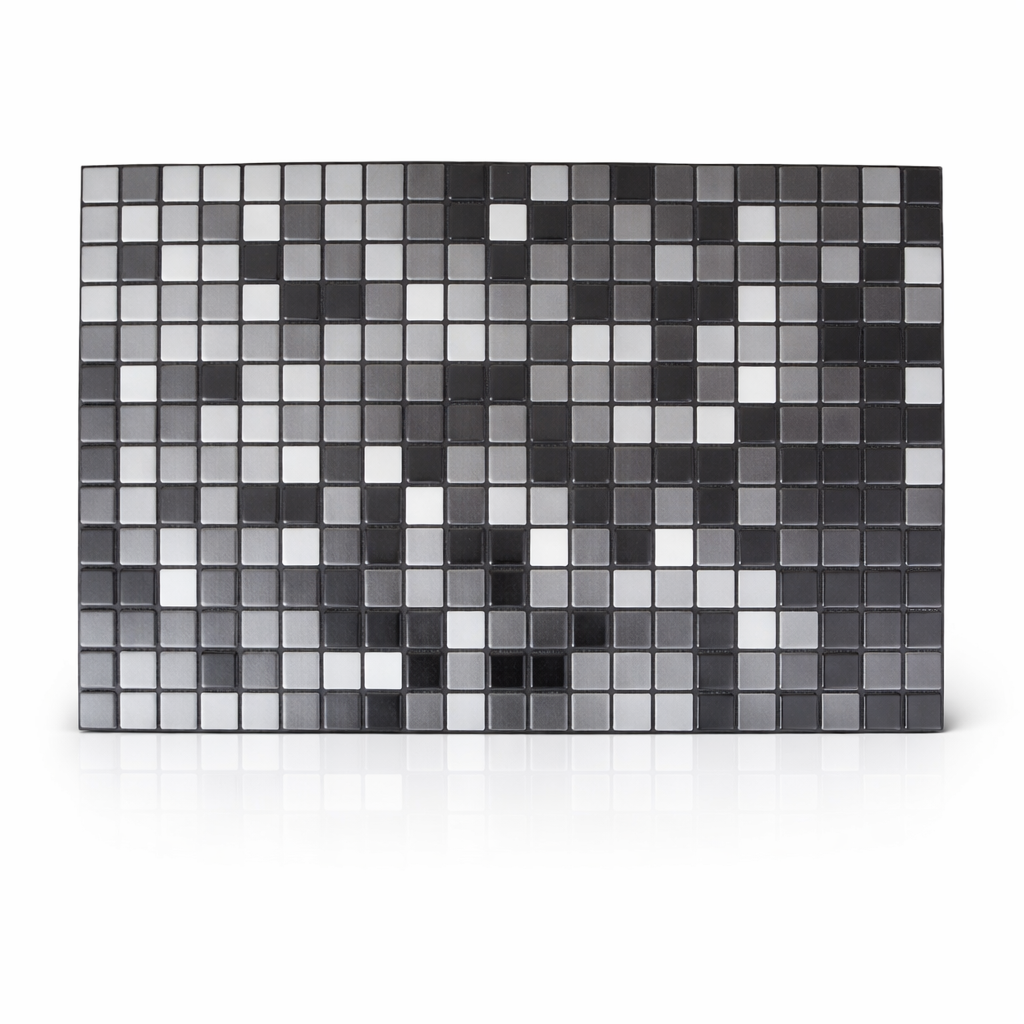 Mozaika ŚCIENNA Mozaiki Panel PCV Dekoracyjne Ozdobne SZARY 48x96 cm