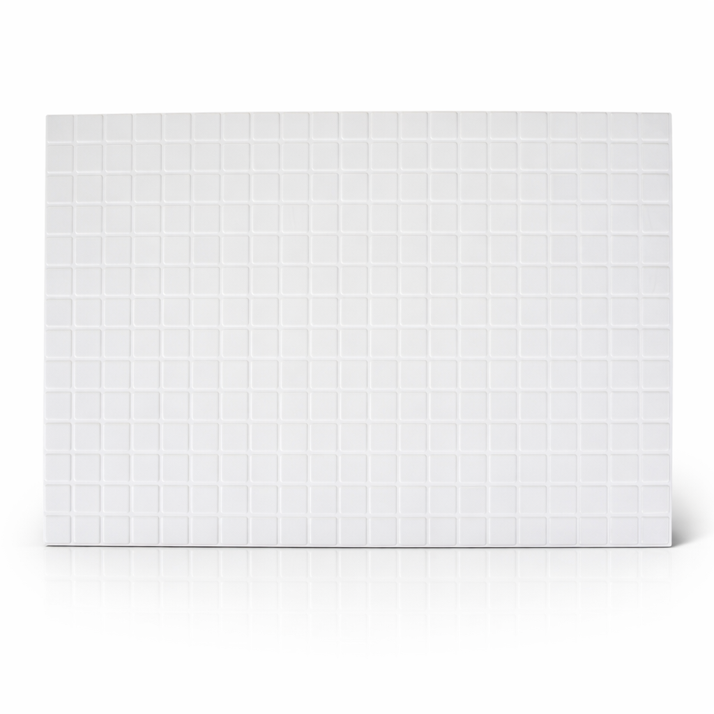 Mozaika ŚCIENNA Mozaiki Panel PCV Dekoracyjne Ozdobne Białe Biały 48x96 cm