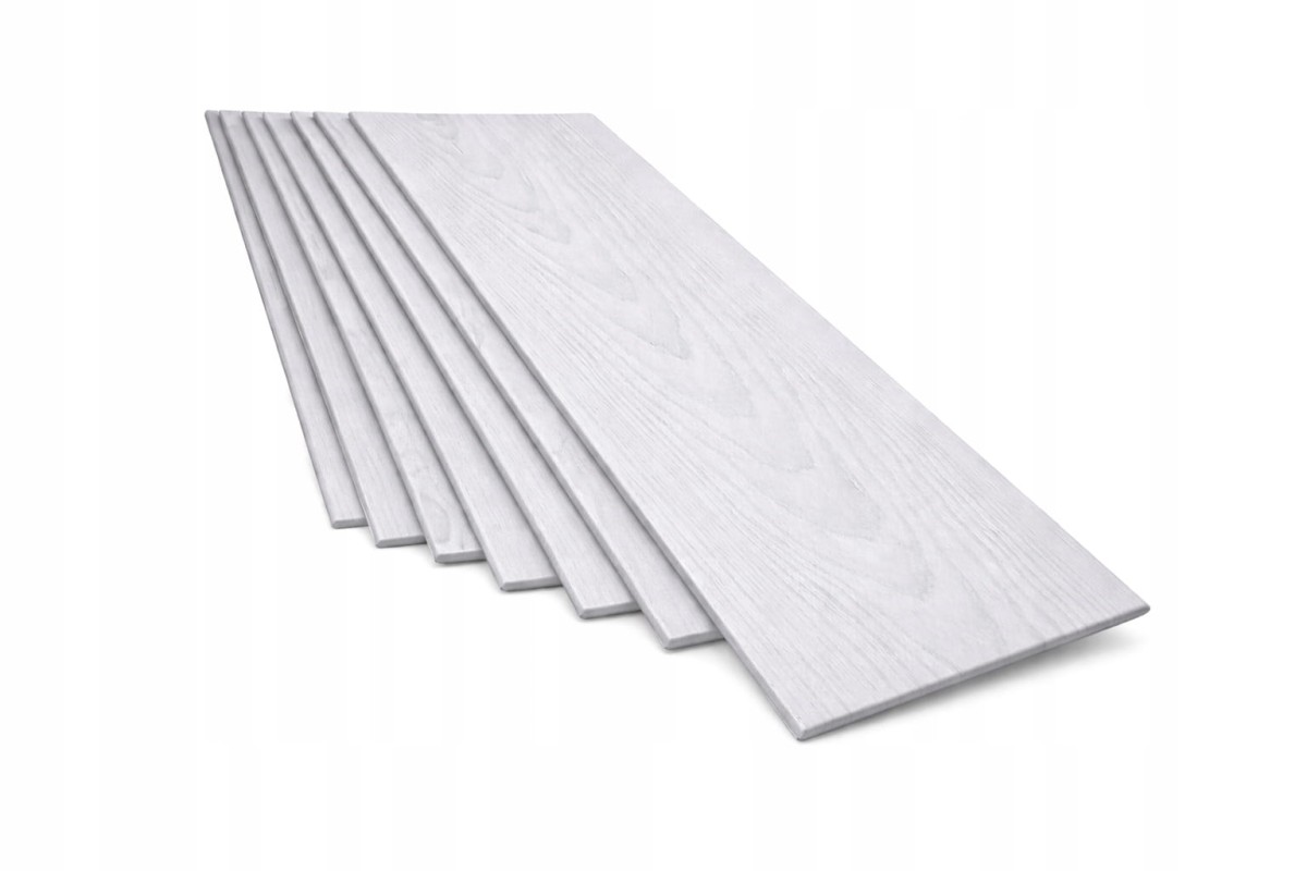 KASETONY Ścienne PANELE sufitowe Srebrna Deska Polistyren 100x16.7 cm 1szt