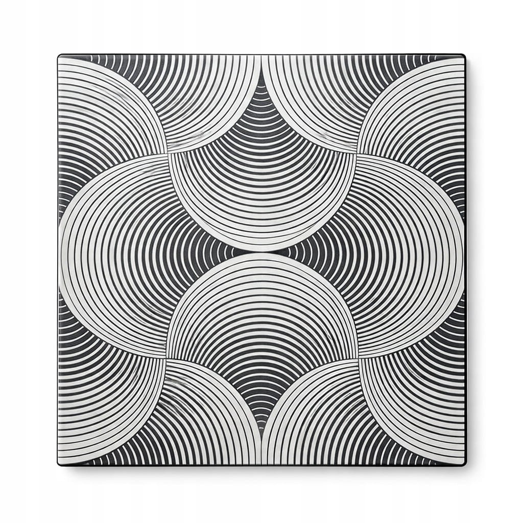 PANELE ścienne Kasetony kaseton Trójwymiarowe Czarny Sufitowe 3D 50x50 cm