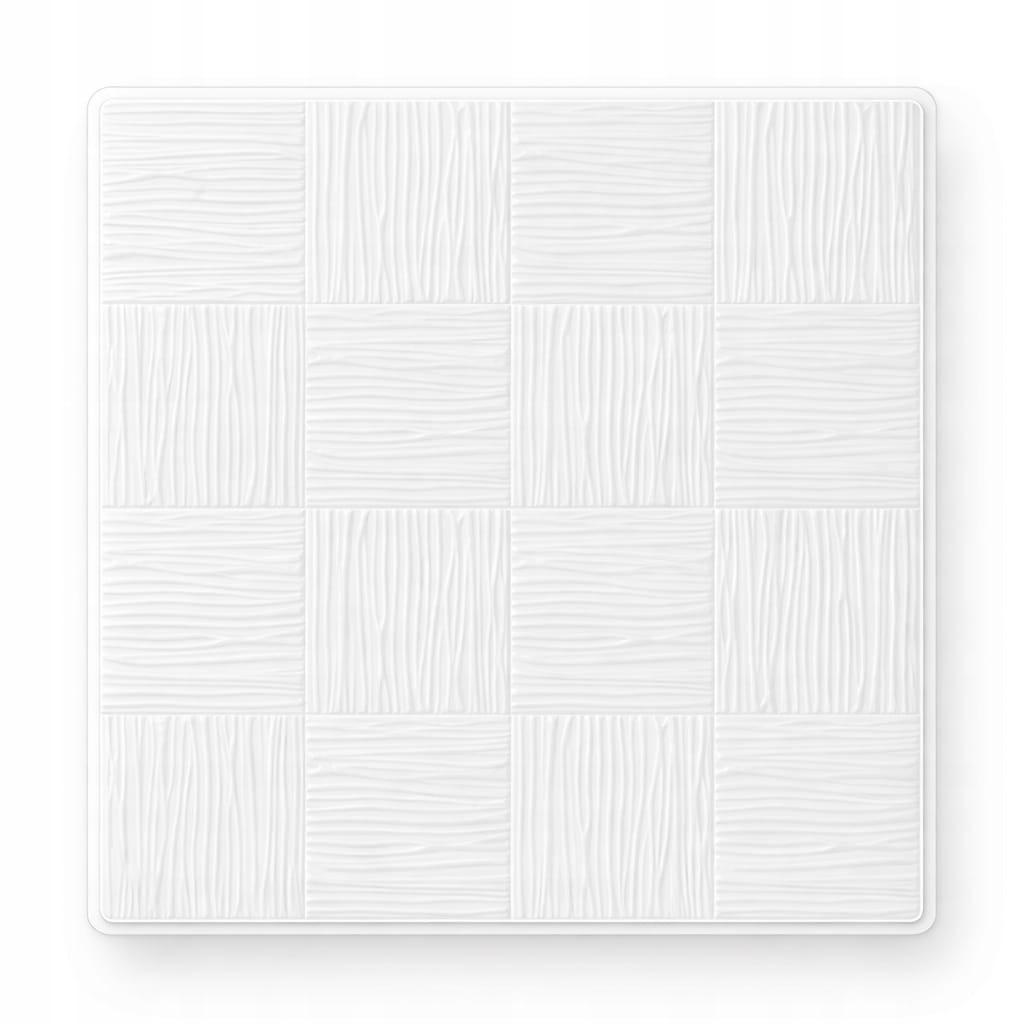 PANELE ścienne Kasetony kaseton Modne Sufitowe BIAŁY 3D 50x50 cm 0,25 m2