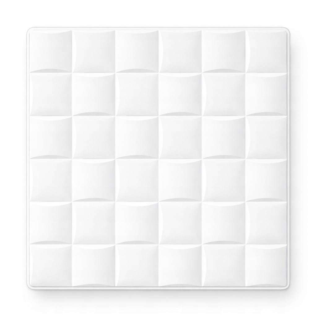 PANELE ścienne Kasetony kaseton KWADRATY Sufitowe BIAŁY 3D 50x50 cm