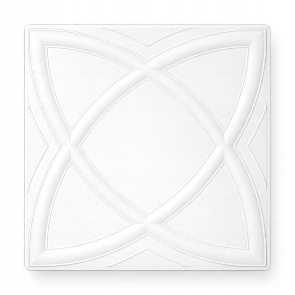 PANELE ścienne Kasetony kaseton KLASYCZNE Sufitowe BIAŁY 3D 50x50 cm