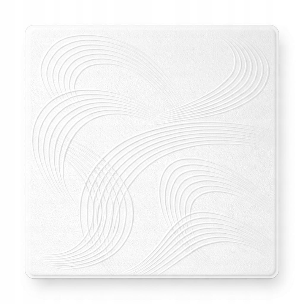 PANELE ścienne Kasetony kaseton Modne Wzory Sufitowe BIAŁY 3D 50x50 cma