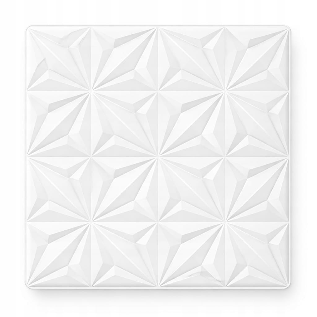 PANELE ścienne Kasetony kaseton Wzorzyste Sufitowe BIAŁY 3D 50x50 cm