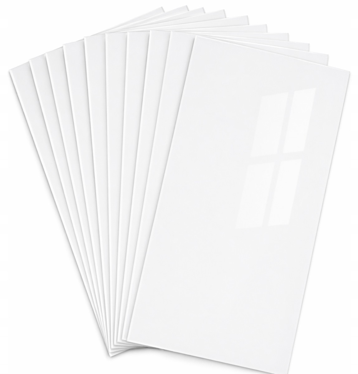 PANEL Panele Ścienne ŚCIENNY PCV SAMOPRZYLEPNY Dekoracyjny Płytki BIAŁY