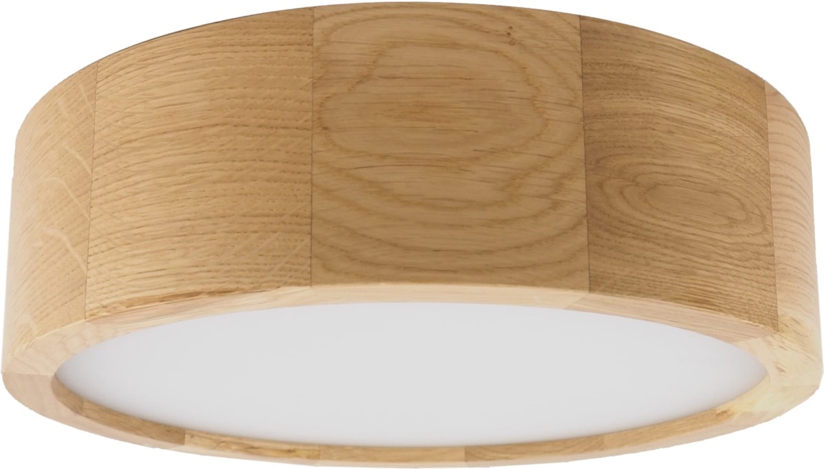 Plafon DREWNIANY Lampa Panel SUFITOWA led DĄB OSLO 27 cm 