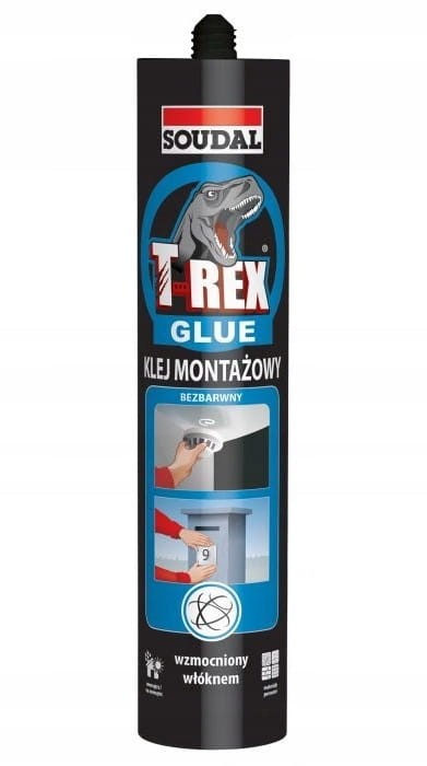 Soudal Klej Montażowy T-REX SUPER BŁYSKAWICZNY 380 ml