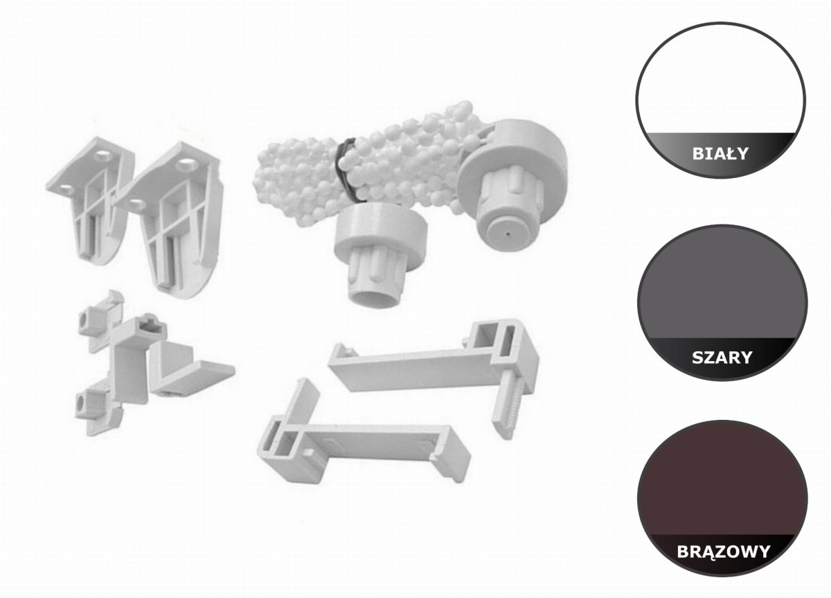 Mechanizm mini rolety roleta żaluzja fi 17mm